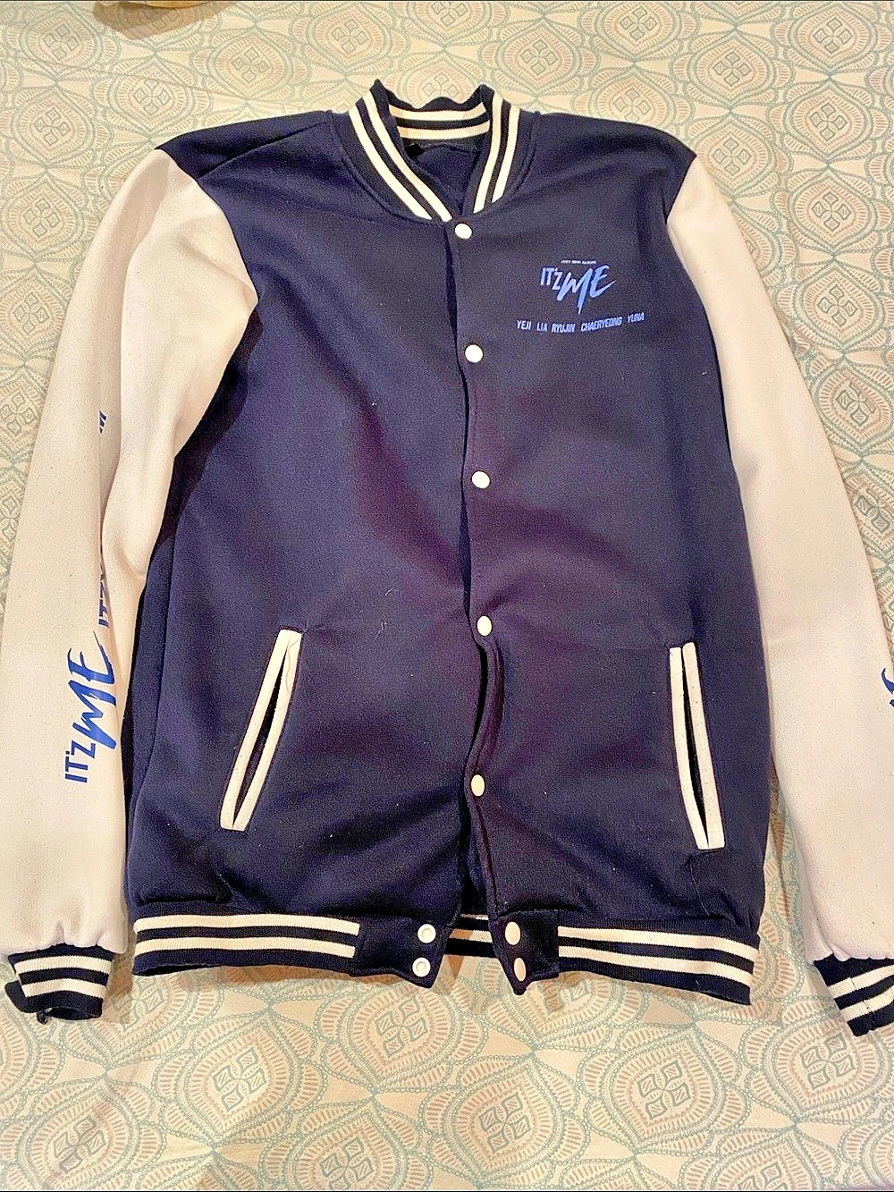 ITZY Mini Album varsity jacket Varsity Jacket in Black & White